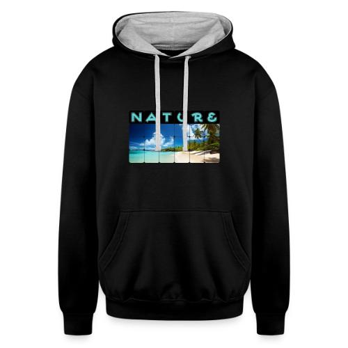 Nature: Island Bliss - Unisex Contrast Hoodie