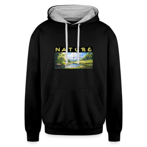 Nature: Springtime Serenity - Unisex Contrast Hoodie