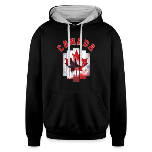 Canadian Pulse - Unisex Contrast Hoodie