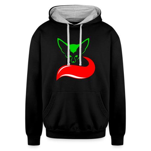 The Fennec, the Desert Fox of Algeria - Unisex Contrast Hoodie