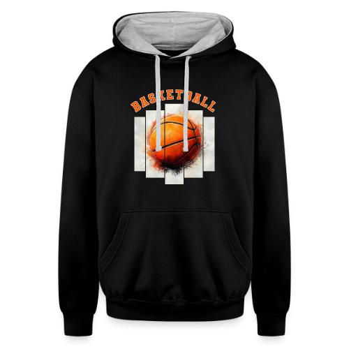 Basketball Element - Unisex Contrast Hoodie