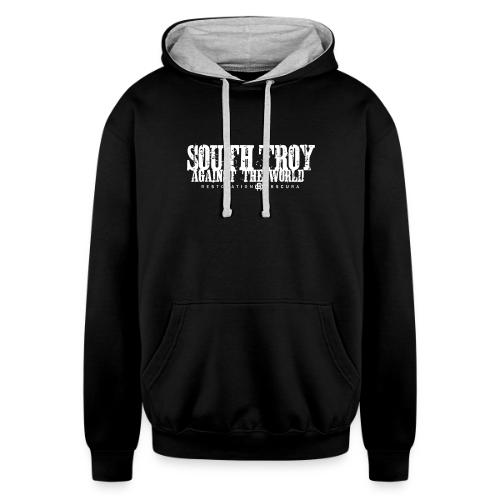 RO South Troy Against the World Broken Light - Unisex Contrast Hoodie