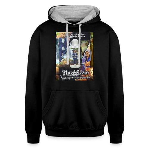 Thuggizzle Appalachian Mountain Spring Water Merch - Unisex Contrast Hoodie
