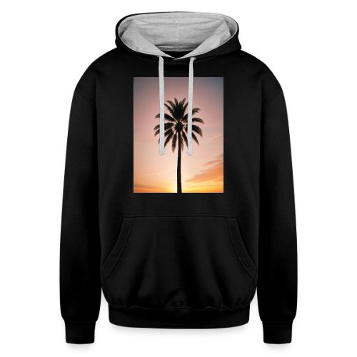 palm peace - Unisex Contrast Hoodie