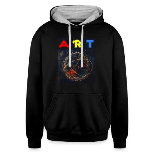 Echoes of Art - Unisex Contrast Hoodie