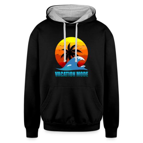 Vacation mode: Sunset Escape - Unisex Contrast Hoodie