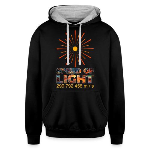 Speed of light - Unisex Contrast Hoodie