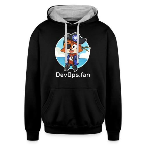 DevOps.fan Pirate Foxy zip hoodie - Unisex Contrast Hoodie