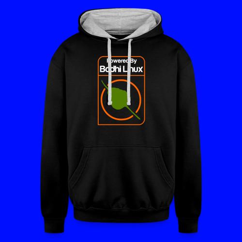 Powered by Bodhi Linux - Unisex Contrast Hoodie