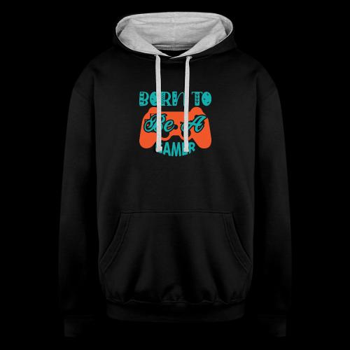 Born to be a Gamer - Unisex Contrast Hoodie