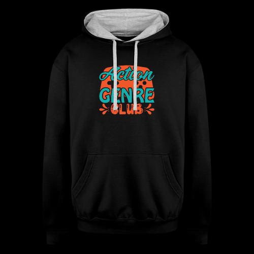 Action Genre Club Retro - Unisex Contrast Hoodie