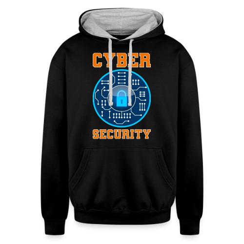 Cycer security: Secure by Design - Unisex Contrast Hoodie