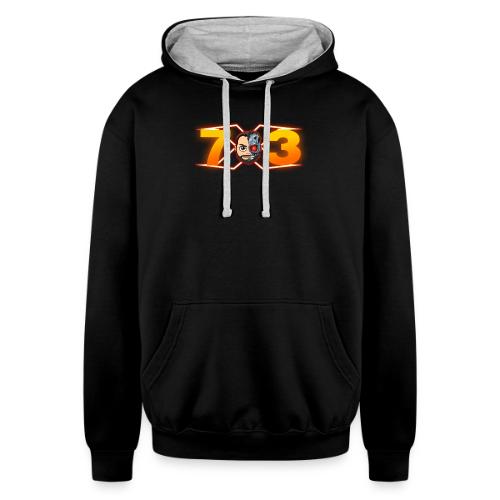 FranX73 logo - Unisex Contrast Hoodie