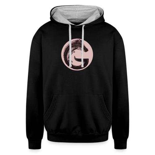 Gator G in circle - Unisex Contrast Hoodie