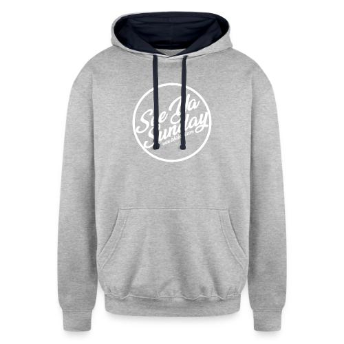 see you white - Unisex Contrast Hoodie