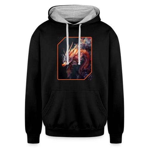 Dragon Dreams - Unisex Contrast Hoodie
