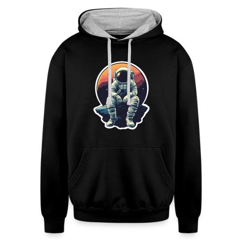 Astronaut in the Void - Unisex Contrast Hoodie