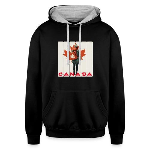 Canada: Proud Canadian Woman - Unisex Contrast Hoodie