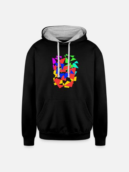 export1657417377665 - Unisex Contrast Hoodie - black/heather gray
