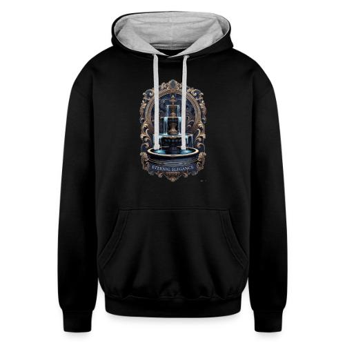 Gilded Baroque Fountain T-Shirt - Unisex Contrast Hoodie