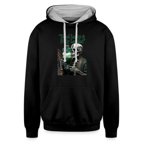Lucky Skeleton Stout T-Shirt - Unisex Contrast Hoodie