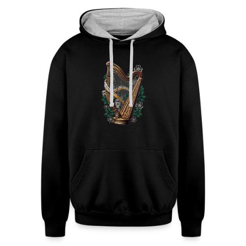 Emerald Harp Shenanigans T-Shirt - Unisex Contrast Hoodie
