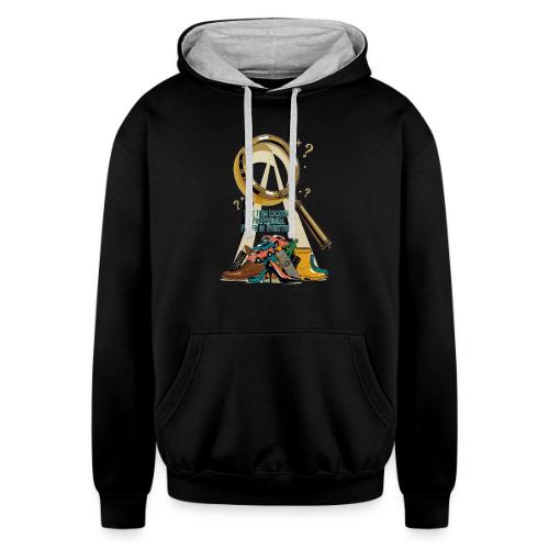 Lost Item Locator T Shirt, Professional Finder Mug - Unisex Contrast Hoodie