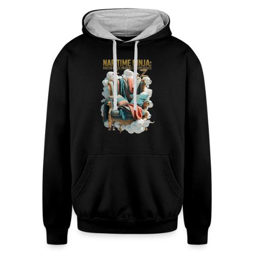 Nap Time Ninja T Shirt - Unisex Contrast Hoodie
