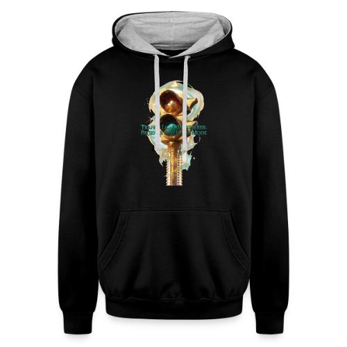 Traffic Light Whisperer T Shirt - Unisex Contrast Hoodie