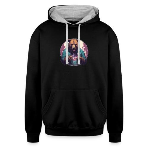 Magical Bear - Unisex Contrast Hoodie