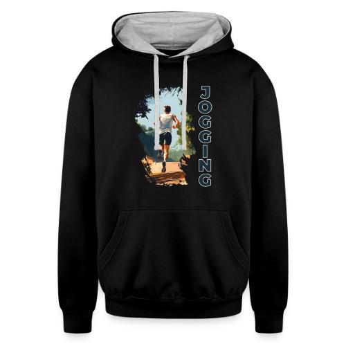 Jogging Vibes - Unisex Contrast Hoodie