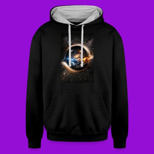 EntangledPhotonsWormhole - Unisex Contrast Hoodie