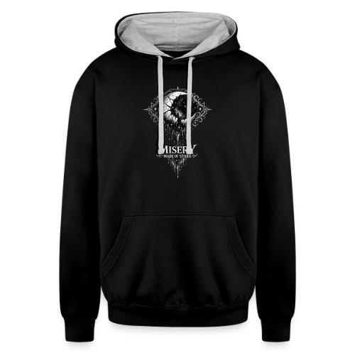 Misery made of stars - Unisex Contrast Hoodie