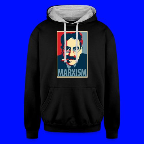 Marxism: Obama Poster Parody - Unisex Contrast Hoodie