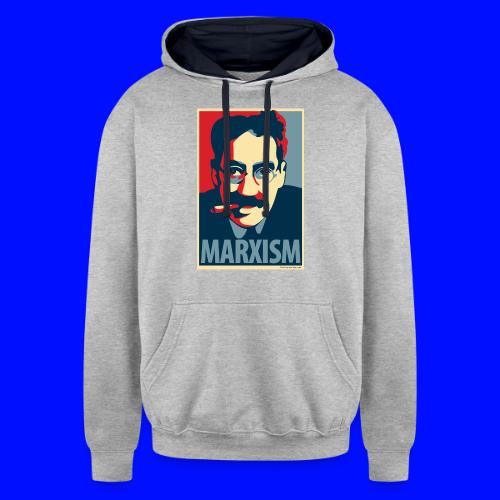 Marxism: Obama Poster Parody - Unisex Contrast Hoodie