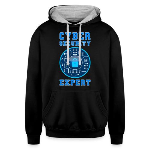 Cyber Security Expert - Unisex Contrast Hoodie