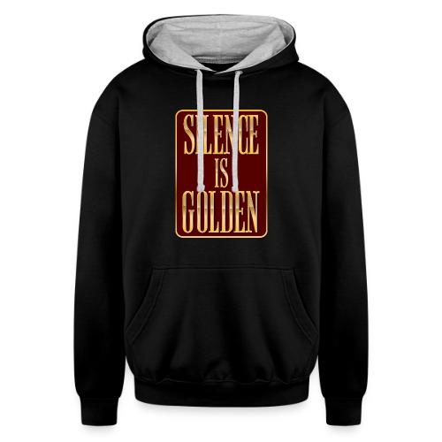 Silence Is Golden - Unisex Contrast Hoodie