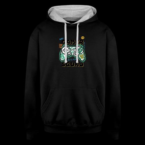 Gamer Squad: Time to Win - Unisex Contrast Hoodie