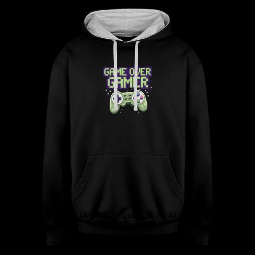 Game Over Gamer - Unisex Contrast Hoodie