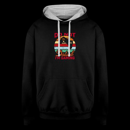 Do Not Disturb, I'm Gaming - Unisex Contrast Hoodie