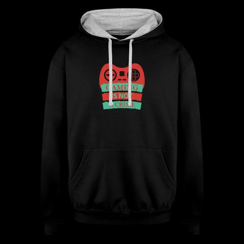Gaming Is Not A Crime! - Unisex Contrast Hoodie