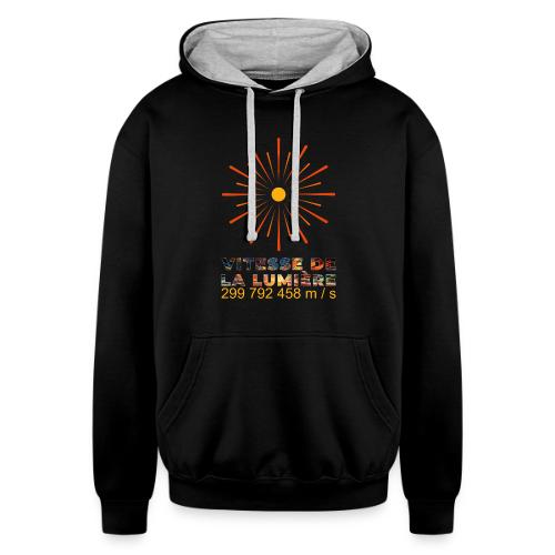 Speed of light - Unisex Contrast Hoodie