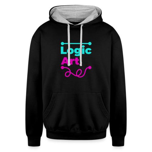 Art vs Logic - Unisex Contrast Hoodie