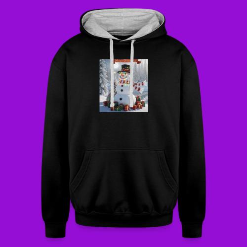 Merry Christmas - Unisex Contrast Hoodie