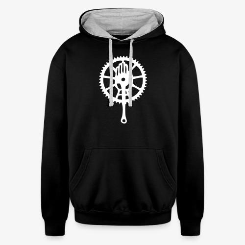Rudge Chainring - Unisex Contrast Hoodie