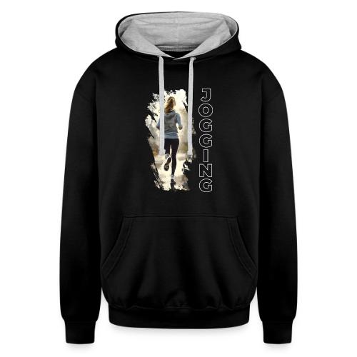Jogging: Run into Motion - Unisex Contrast Hoodie