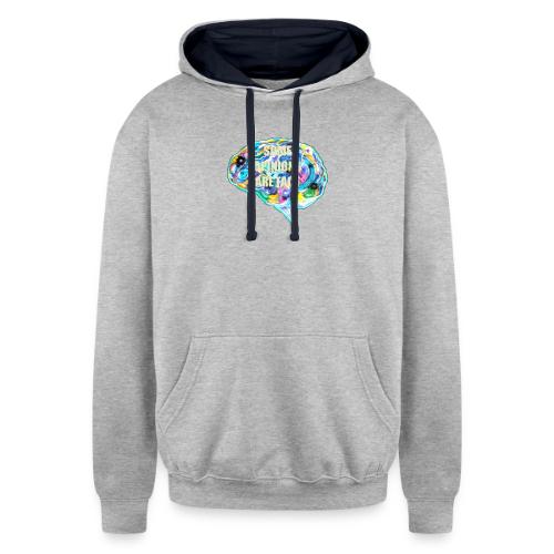 brain fact - Unisex Contrast Hoodie