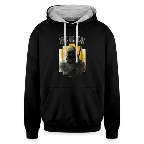 Silent Ninja Code - Unisex Contrast Hoodie