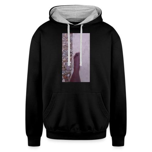 Walking Barefoot - Unisex Contrast Hoodie