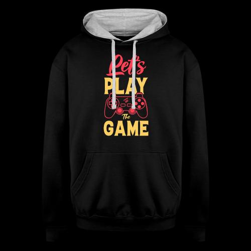 Let's Play The Game! - Unisex Contrast Hoodie